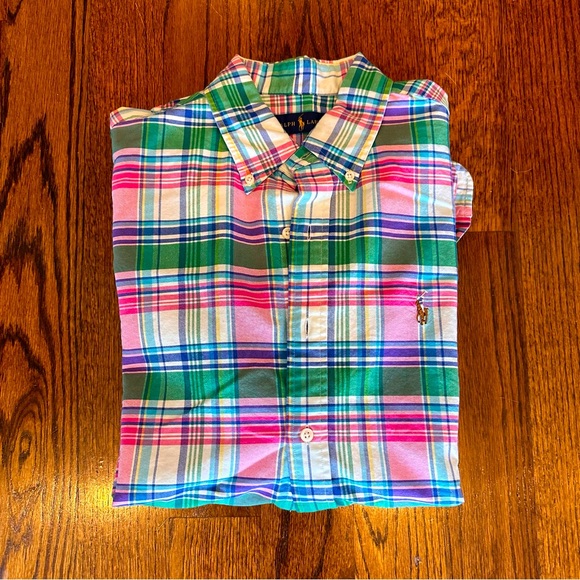 Polo Ralph Lauren Madras Plaid Button Down - Picture 1 of 7